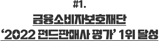 금융소비자보호재단‘2022 펀드판매사 평가’ 1위 달성